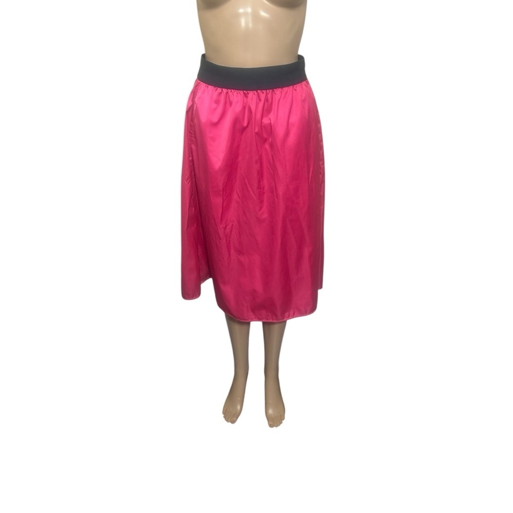 Tory Sport Pink A-Line Skirt with Gray Waistband